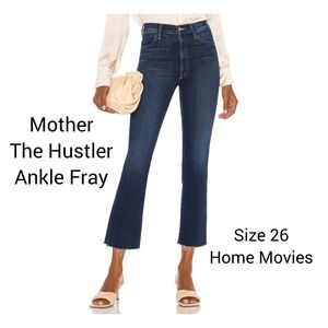 Mother The Hustler Ankle Fray Jeans - Home Movies